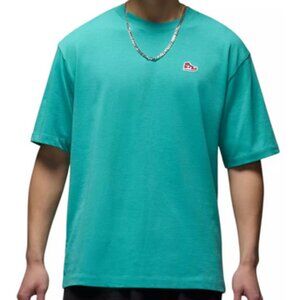JORDAN Retro AJ1 Sneaker Patch Short Sleeve T-Shirt Teal sz XL NWT